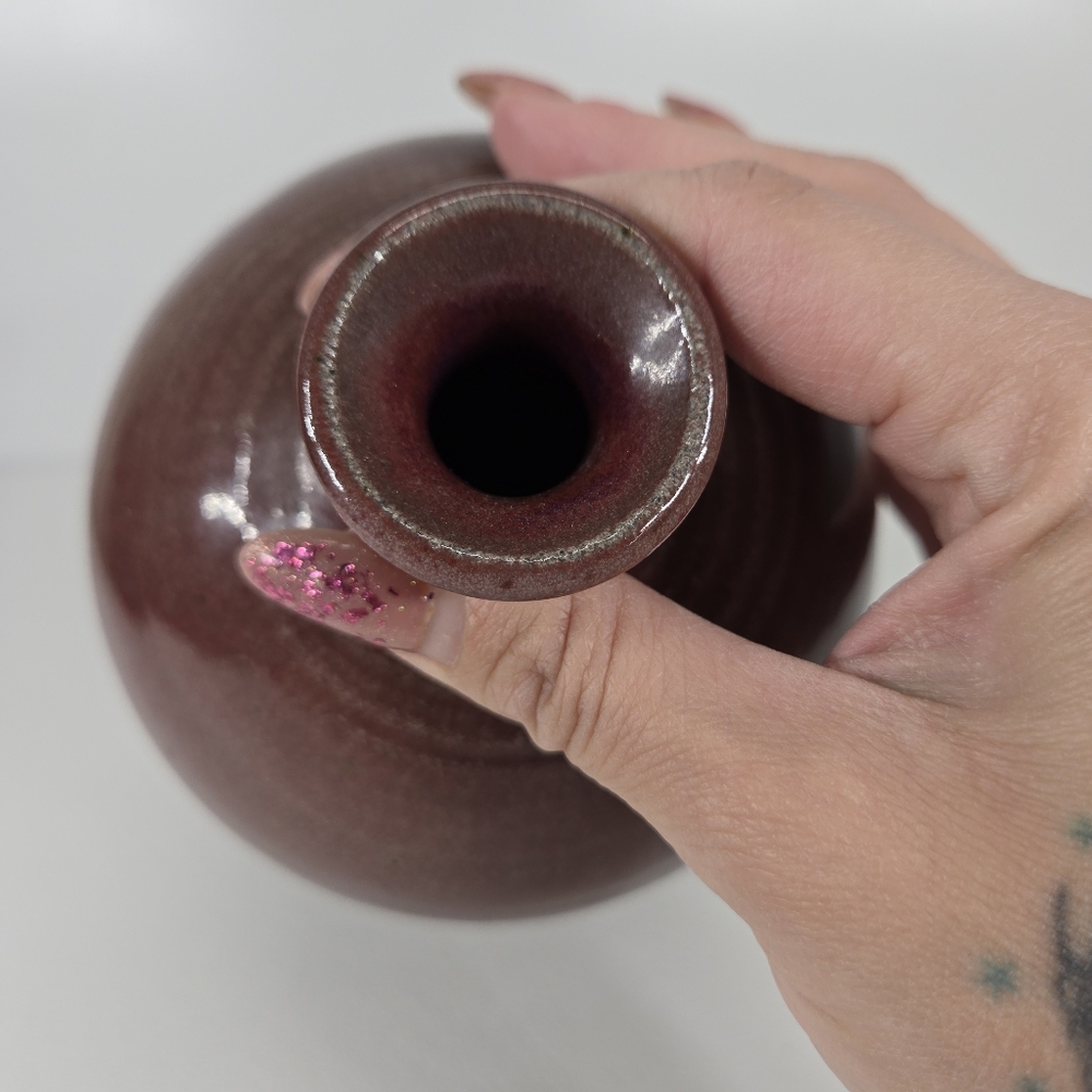 Signed 1993 Quan Sec Studio Pottery Vase Jug Handmade Stoneware Ceramic Art Glaz - Picture 17 of 17
